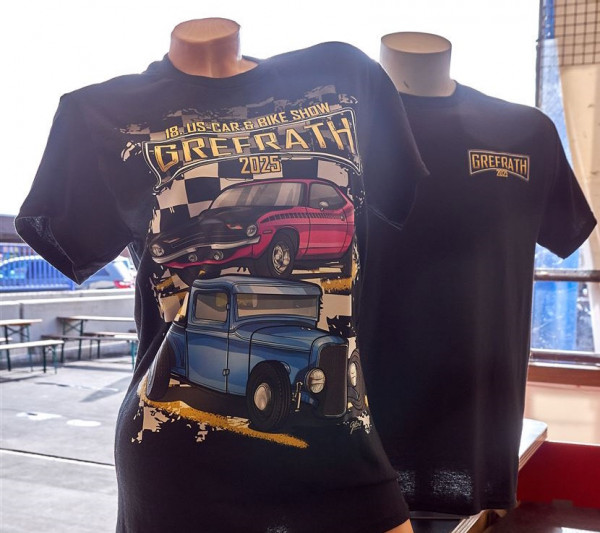 US-Car & Bike Show Grefrath, Event-Shirt 2025, Größe 3XL