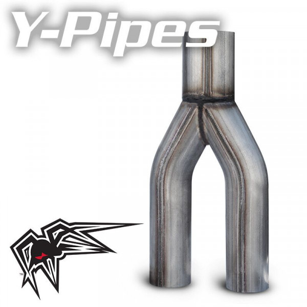 Black Widow Y-Pipe 2,5" Single / 2,5" Dual