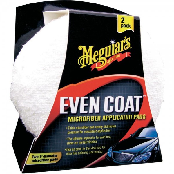 Meguiar´s Even Coat Applicator Pads, Microfaser-Polierpad, 2er Set